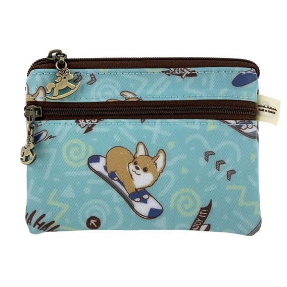 Uma Hana Handbags - Waterproof Corgi Coin Purse Keychain Pouch Holder